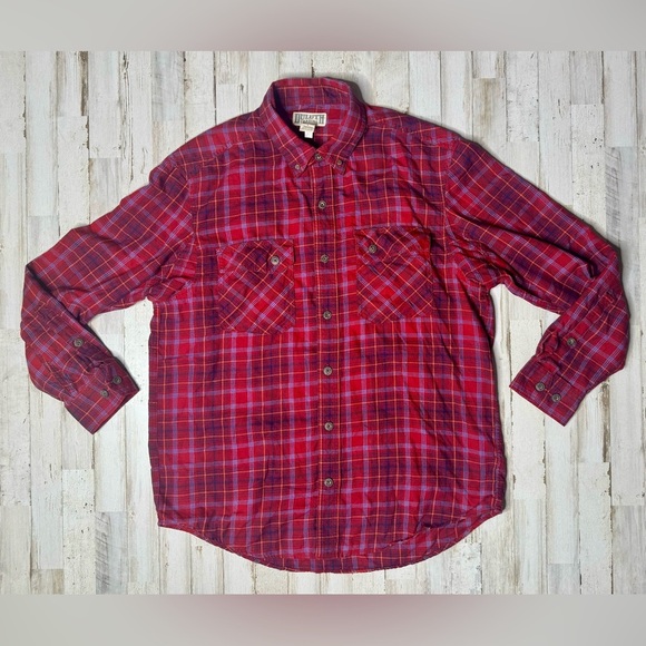 Duluth Trading Co Other - Duluth Trading Men’s Flannel Shirt Long Sleeve L Red